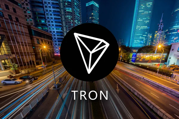 TRON (TRX) coin symbolizing cryptocurrency